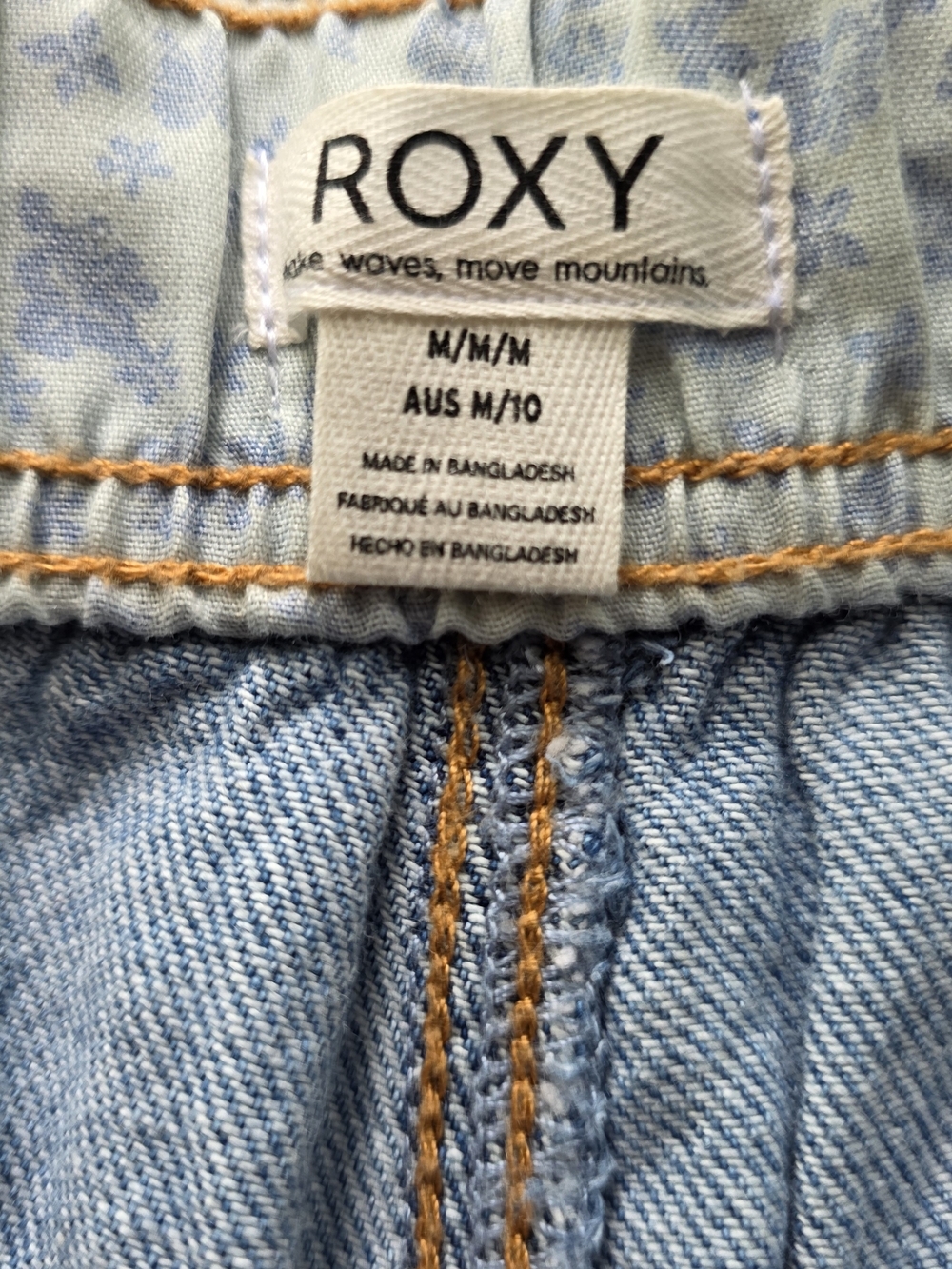 Roxy Light Blue Denim Pocket Shorts - Picture 5 of 7